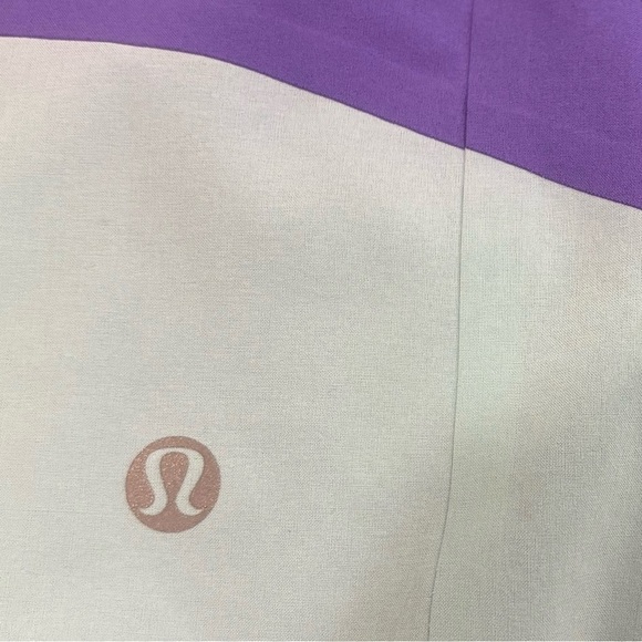 Lululemon Run Breeze By Skirt Skort Power Purple/Aqua Marine Size 2 - Picture 4 of 6